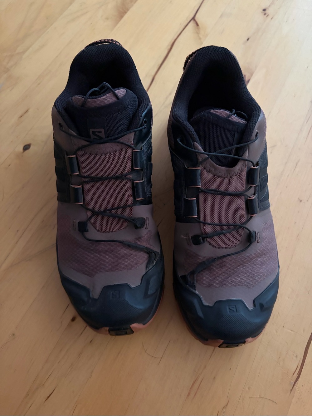 Salomon Deep Putple and Black Trail Sneakers